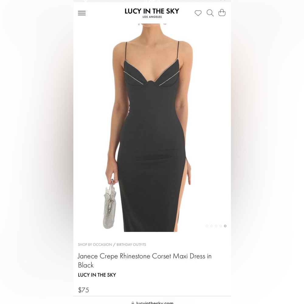 Black formal/ prom dress